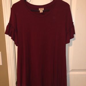 maroon dress!